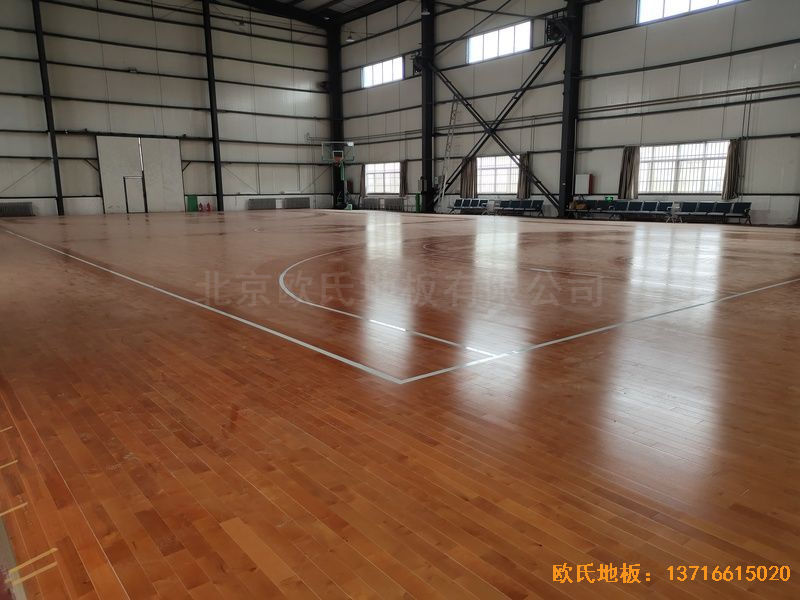 山东临沂市监狱体育地板铺设案例
