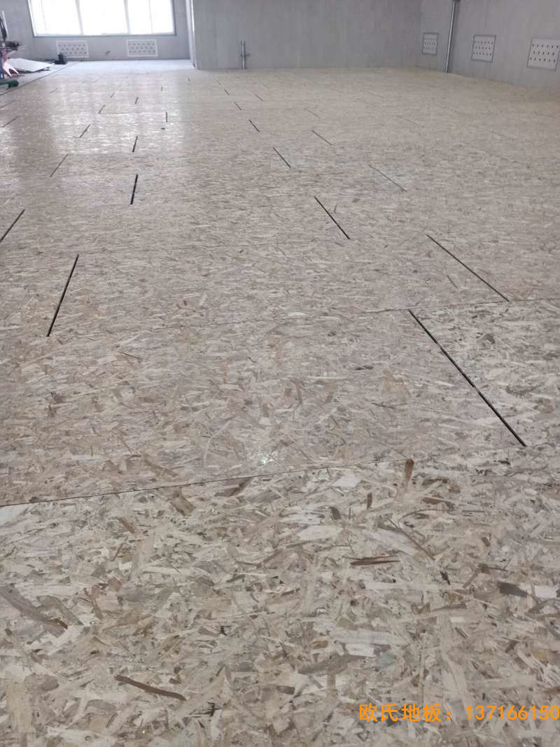 山西运城财经学校运动地板施工案例