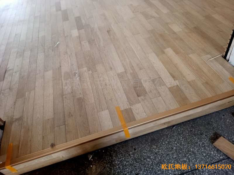 山西运城财经学校运动地板施工案例
