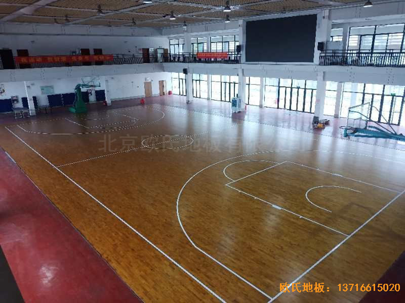 广西来宾市较好的中学体育地板铺设案例