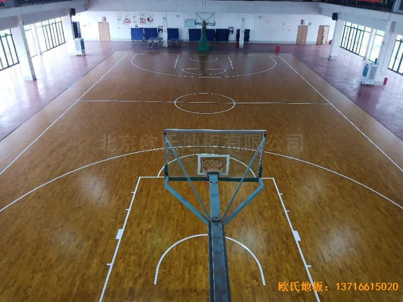 广西来宾市较好的中学体育地板铺设案例