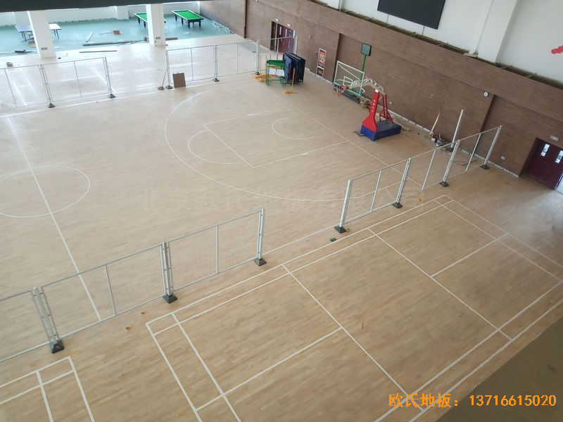 新疆和田昆玉市文化馆体育地板安装案例