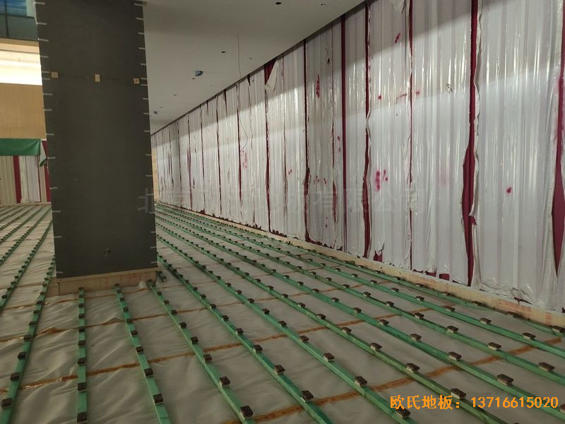 杭州26号地商务金融体育地板安装案例