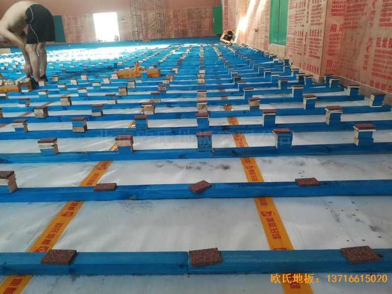 武汉华师南湖附小运动地板安装案例