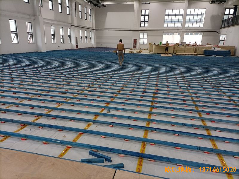 江苏宿迁运河路学校运动地板安装案例