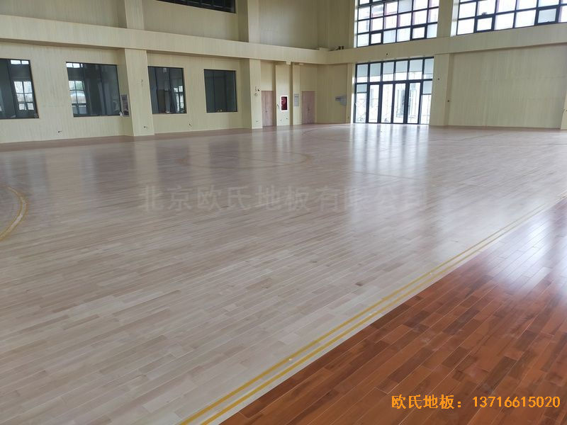 江苏连云港消防队体育地板铺装案例