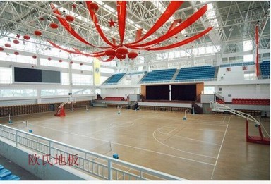 广东省广州市金地香山湖篮球馆木地板案例分享