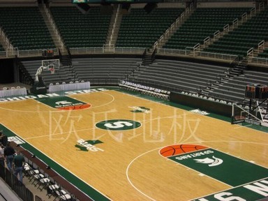 篮球馆体育木地板掉漆原因及解决方法