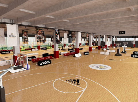 篮球馆选择专业运动木地板，更具运动快感！