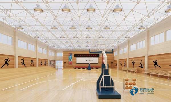 双龙骨篮球场馆木地板如何保洁