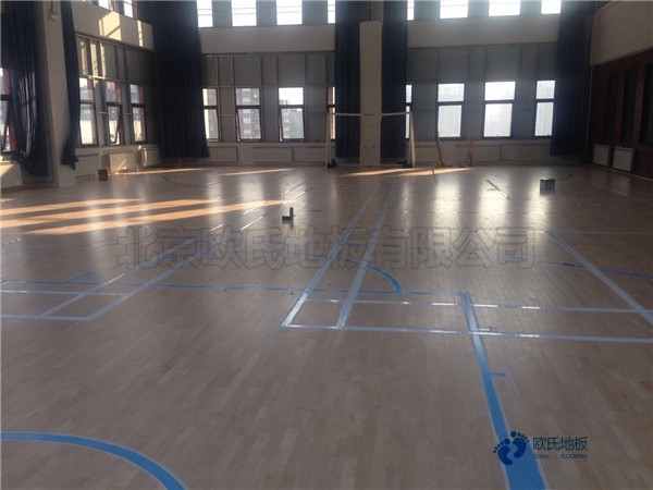 学校篮球场馆地板防震