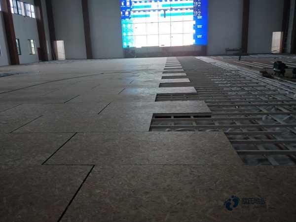 学校体育场木地板施工流程