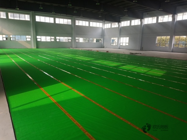 学校篮球运动地板施工流程