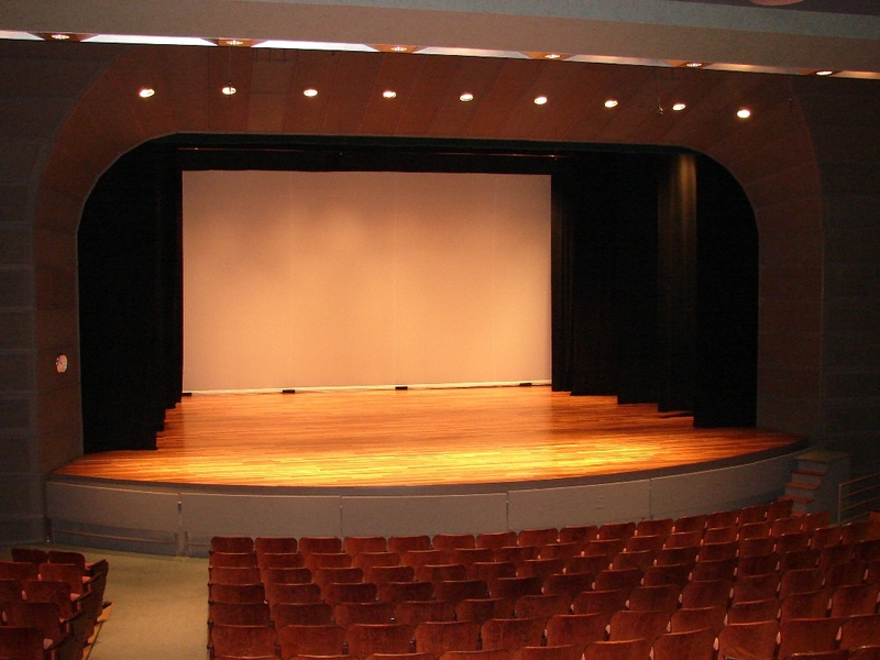 学校松木舞台场地木地板施工队3