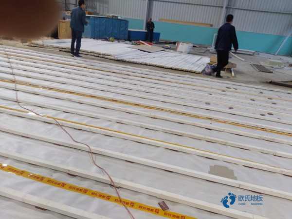质量好篮球馆地板施工步骤3