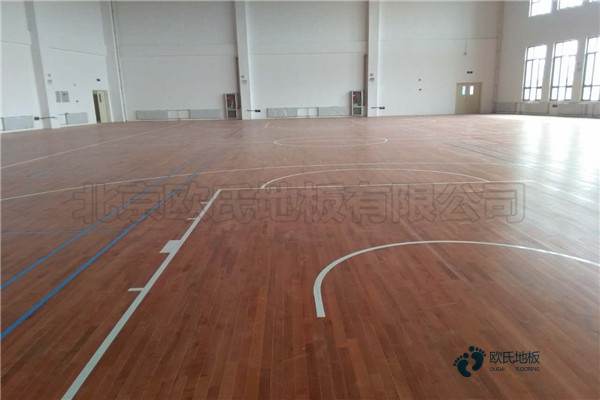 校园篮球木地板施工工艺1
