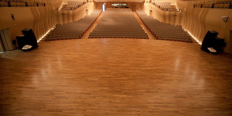 学校松木舞台体育地板施工流程3