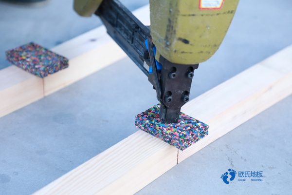 校园体育场馆地板施工1